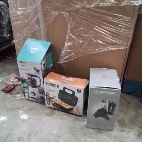 PALLET TO CONTAIN A LARGE QUANTITY OF ELECTRICAL PRODUCTS TO INCLUDE;TOASTIE MAKER,SOUP MAKER,BLENDER