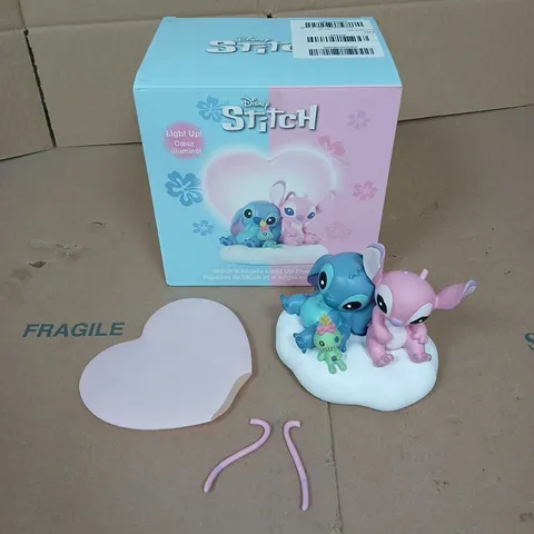 DISNEY STITCH & ANGEL LIGHT UP FIGURINE 