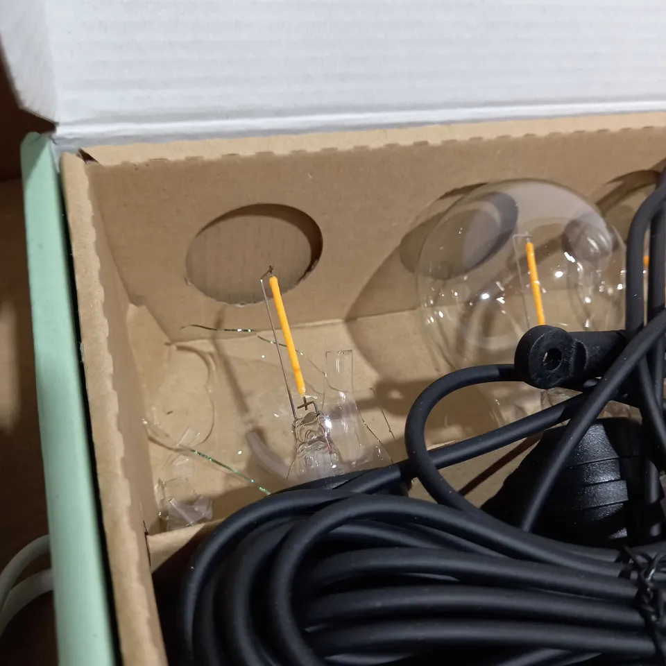 LOT OF 2 JOHN LEWIS SET OF MITCH TOUCH LAMPS & FESTOON LED OUTDOOR LINE LIGHTS 