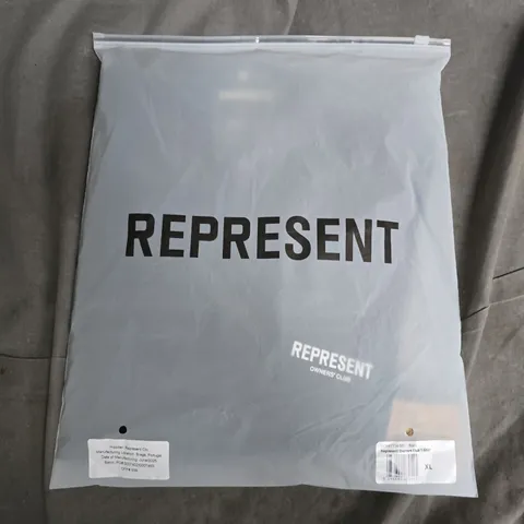 BAGGED REPRESENT OWNERS CLUB T-SHIRT IN BLACK - XL
