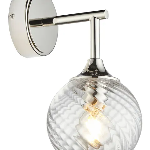 BOXED ALLEGRA WALL LIGHT - BRIGHT NICKEL