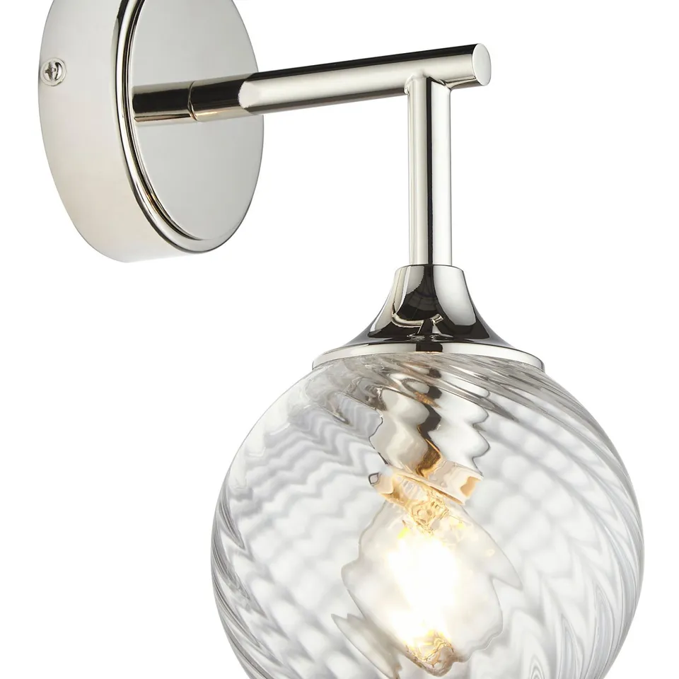 BOXED ALLEGRA WALL LIGHT - BRIGHT NICKEL