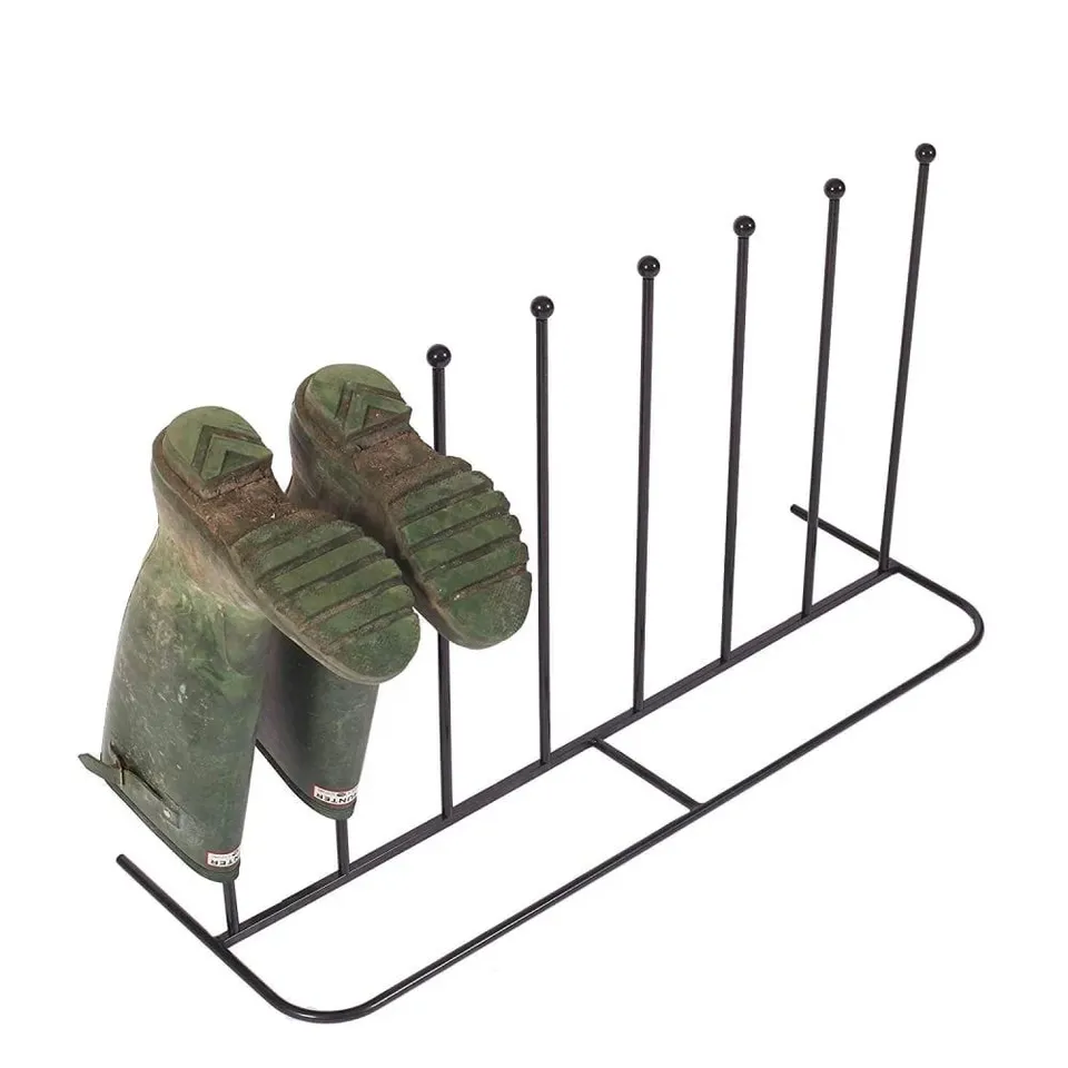 BOXED NEO STEEL BLACK POWDER COATED BOOT RACK - HOLDS 4 PAIRS