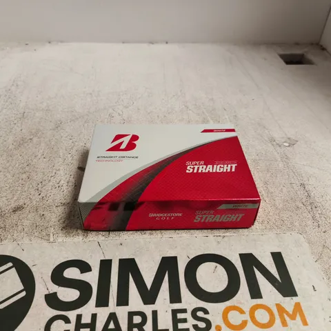 BRIDGESTONE GOLF SUPER STRAIGHT WHITE GOLF BALL SET