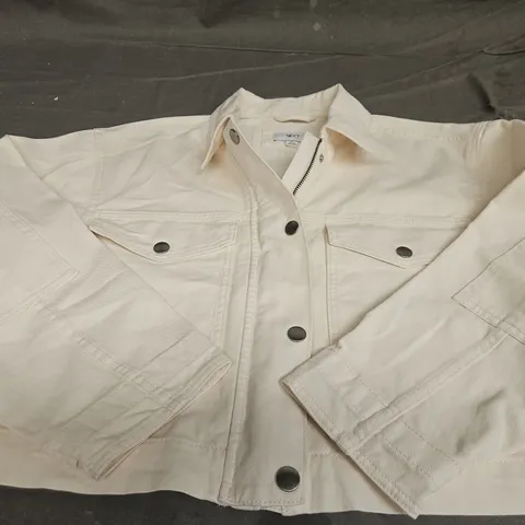 NEXT CREAM DENIM JACKET - MEDIUM