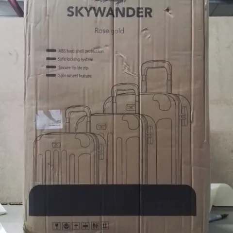 LUGG SKYWANDER ROSE GOLD TRAVEL SUITCASE 