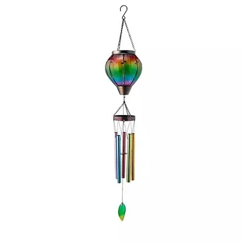 GARDEN STORIES SOLAR HOT AIR BALLOON WINDCHIME
