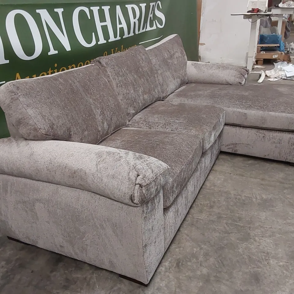 SALERNO STANDARD SEATER FABRIC RIGHT HAND CORNER CHAISE SOFA  RRP £999