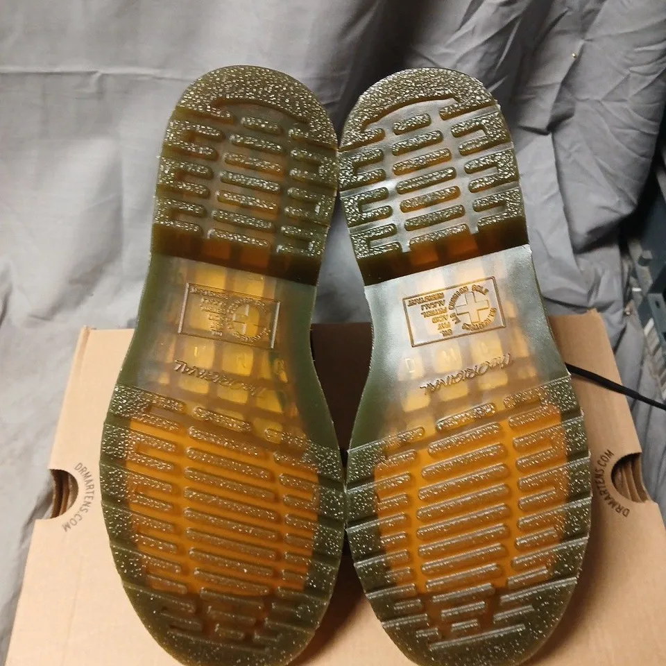 DR. MARTENS 1460 CHERRY RED BOOTS, UK5 (EU38) – BOXED