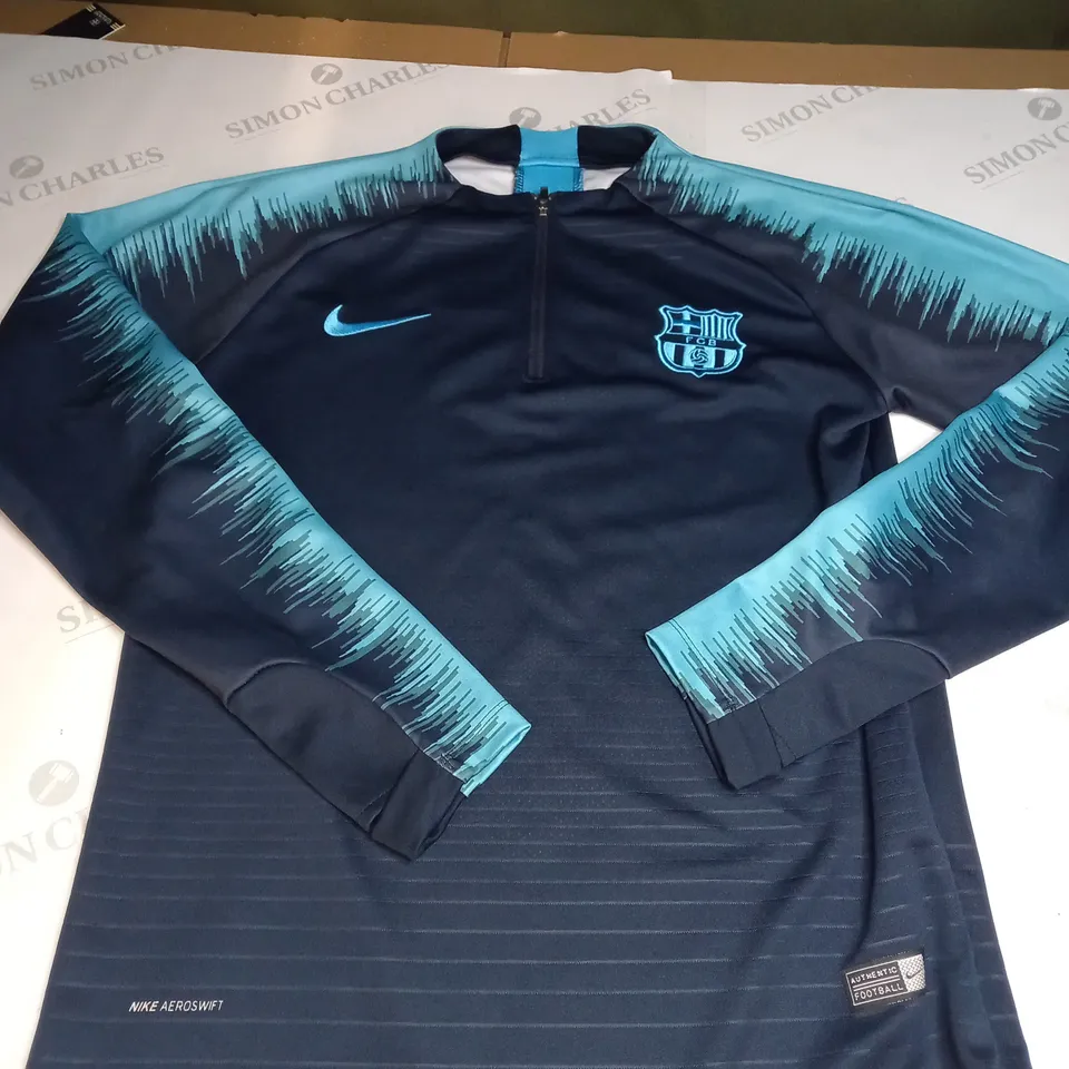 BARCELONA FC 1/4 ZIPPED TRAINING JACKET SIZE UNSPECIFIED