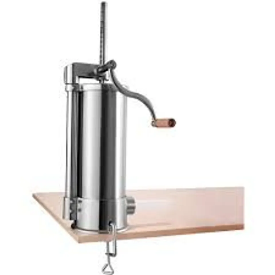 BOXED COSTWAY 6L 10LB SAUSAGE STUFFER MAKER MEAT FILLER STAINLESS STEEL COMMERCIAL RESTAURANT