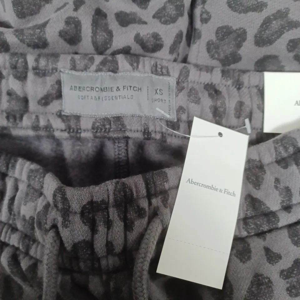 UK 6 ABERCROMBIE & FITCH LEOPARD PRINT JOGGERS – XS