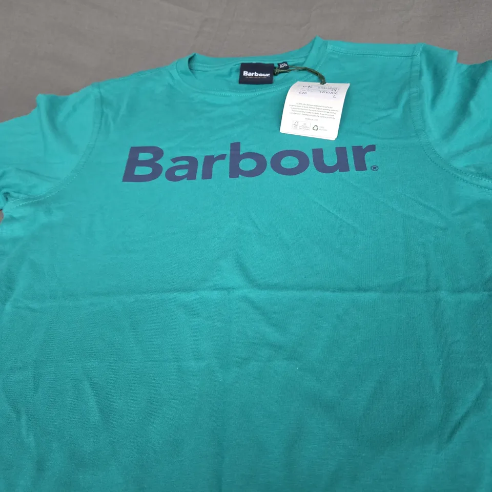 BARBOUR INTERNATIONAL LOGO T-SHIRT SIZE XXL - KIDS