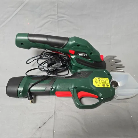 WEBB PRUNER & SHEAR SET WITH STORAGE BOX