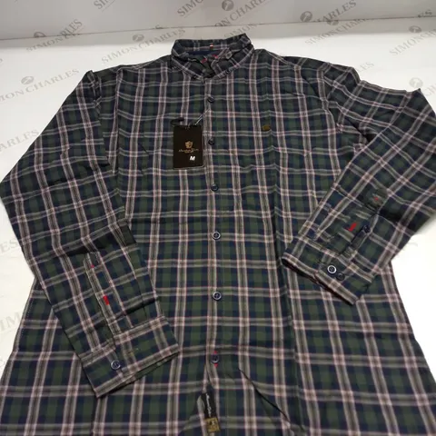 MASSIMO DUTI BUTTONED CHEQUERED SHIRT SIZE M