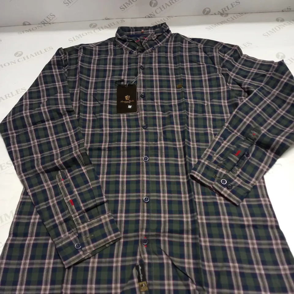 MASSIMO DUTI BUTTONED CHEQUERED SHIRT SIZE M