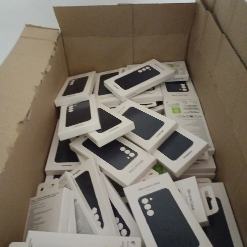 BOX OF APPROXIMATELY 40 SILICONE CASES FOR SAMSUNG GALAXY S23