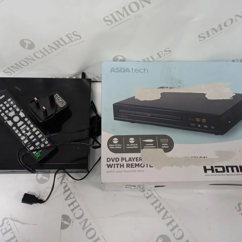 BOXED HDMI DVD PLAYER WITH REMOTE IN BLACK