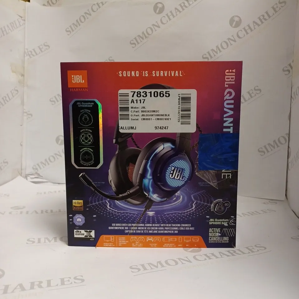 JBL QUANTUM ONE OVER-EAR WIRED PROFESSIONAL GAMING HEADSET