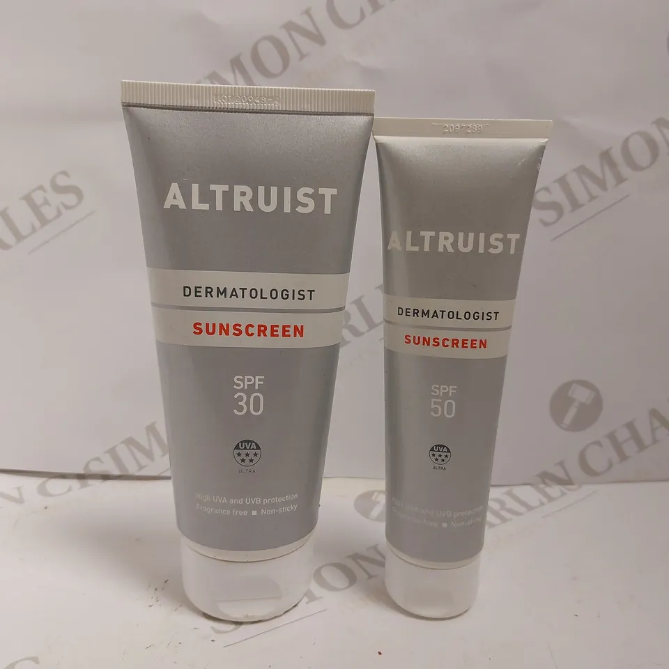 BOX OF APPROX 20 ALTRUIST DERMATOLOGIST SUNSCREEN - SPF30 AND SPF50
