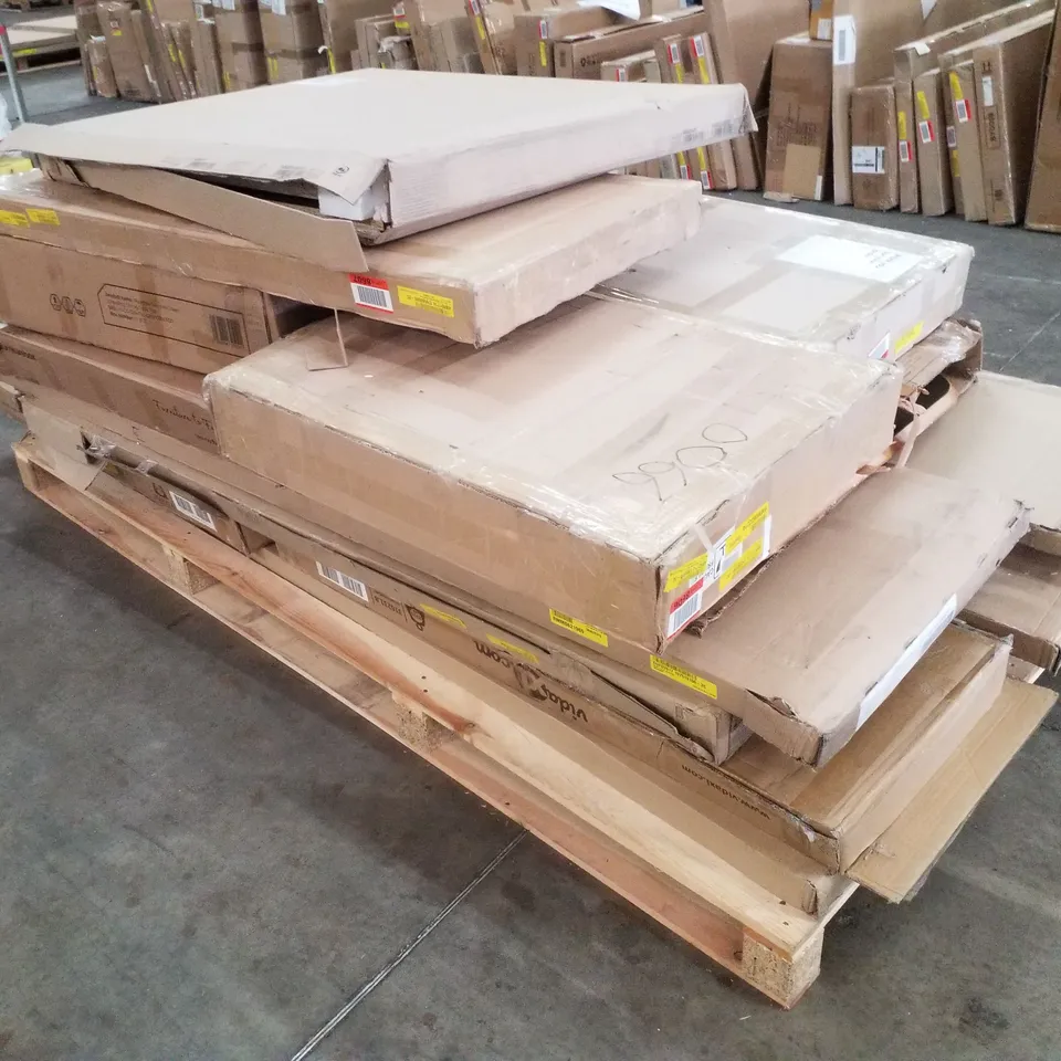 PALLET CONTAINING ASSORTED FLATPACK FURNITURE PARTS