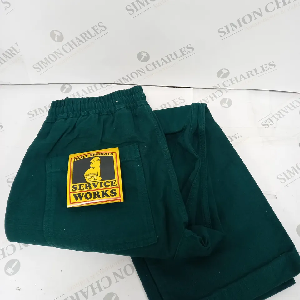 DAILY SPECIAL SERVICE WORKS GREEN WORKPANTS - S