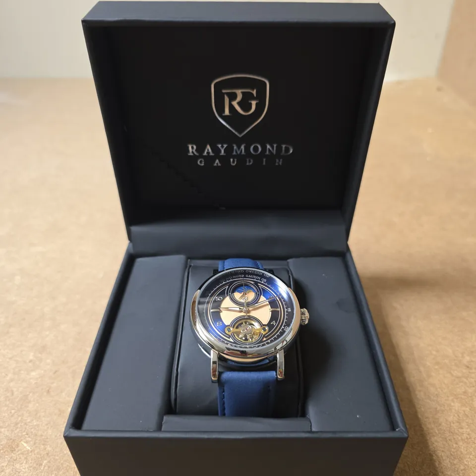 RAYMOND GAUDIN RG MECHANICAL WRISTWATCH – BLUE STRAP