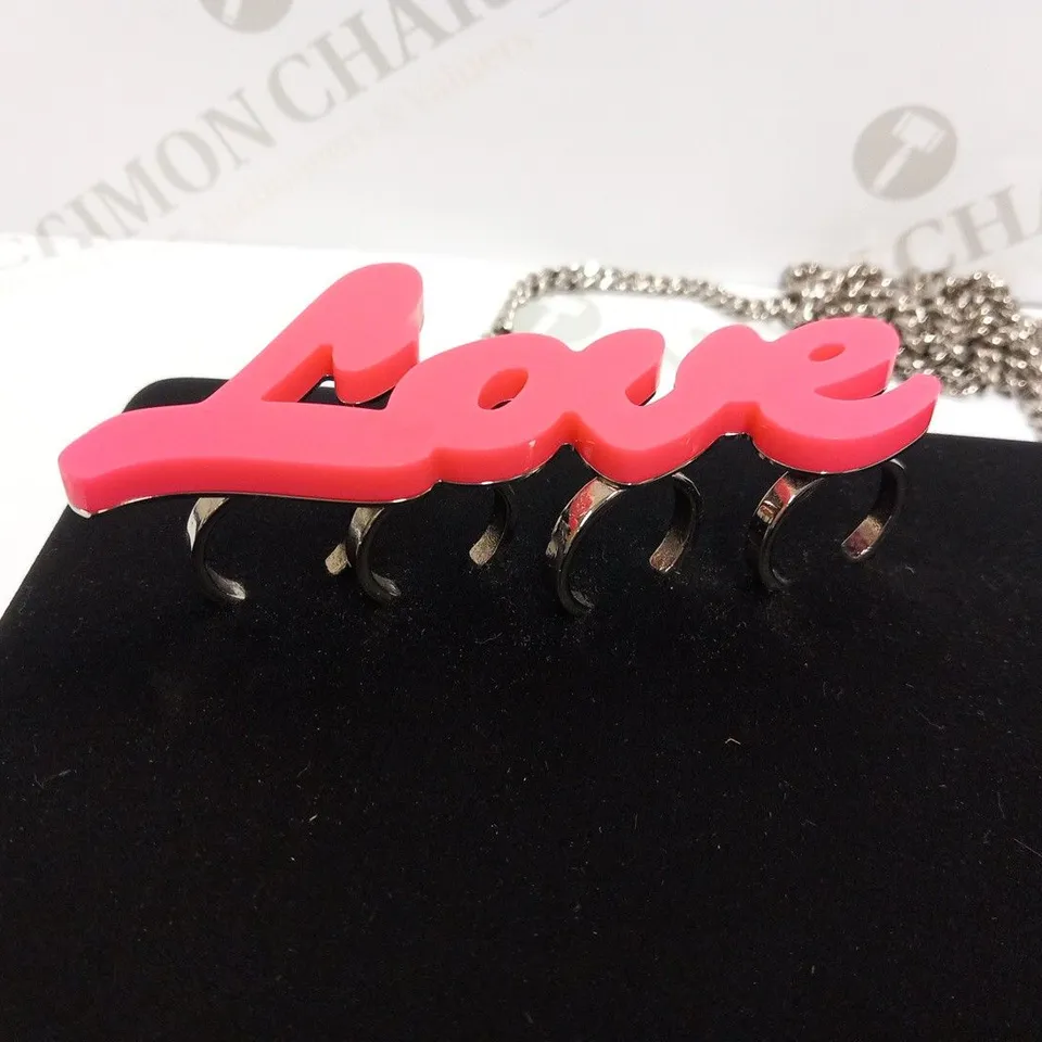 STELLA MCCARTNEY 'LOVE' CLUTCH BAG