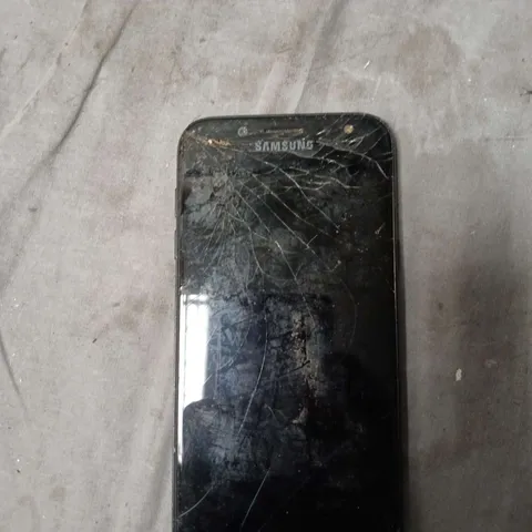 SAMSUNG GALAXY SMARTPHONE – BLACK, CRACKED SCREEN 
