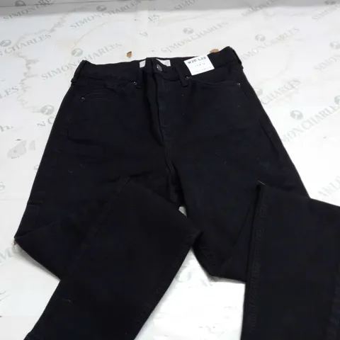 TOPSHOP JAMIE JEANS IN BLACK - UK 12