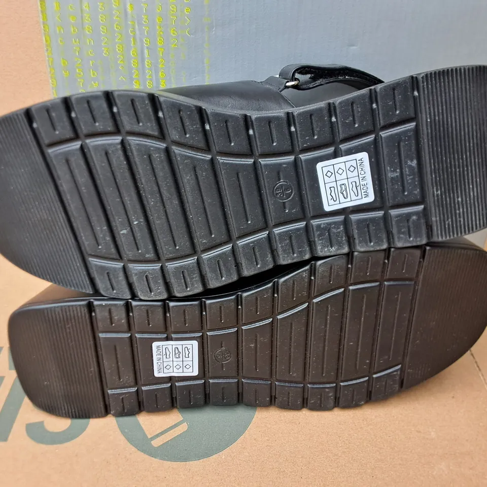 BRAND NEW BOXED KOI DEPARTED ALIENS SLINGBACK SANDALS IN BLACK - UK 4