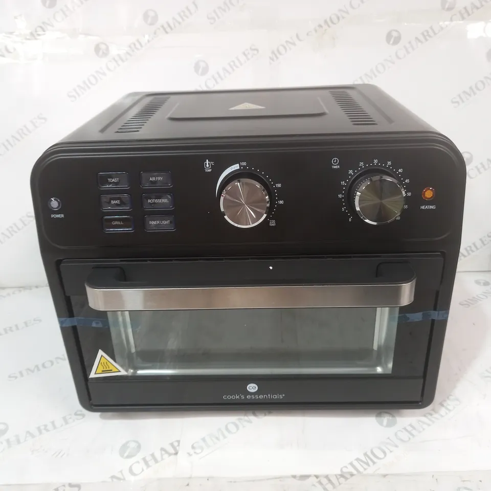 BOXED COOK'S ESSENTIAL 21-LITRE AIRFRYER OVEN IN BLACK 