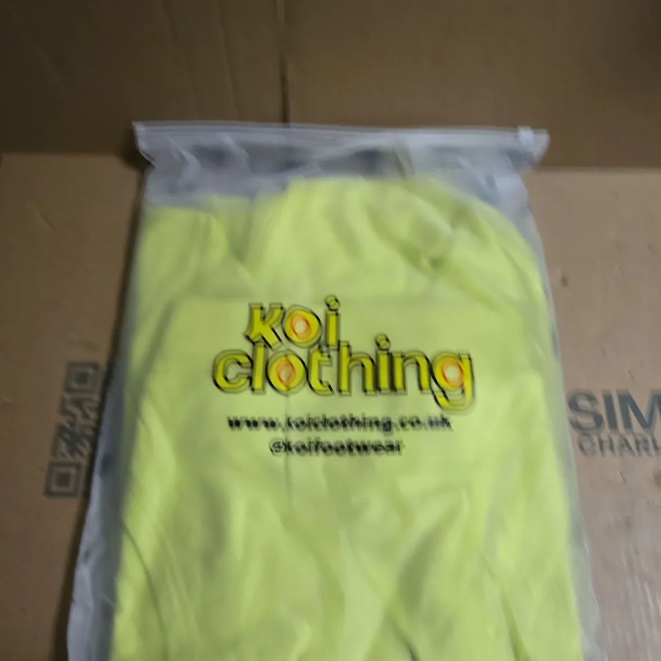 BOX OF APPROXIMATELY 10 KOI PICKLED SLIME OVERSIZED HOODIES - SIZE XS 