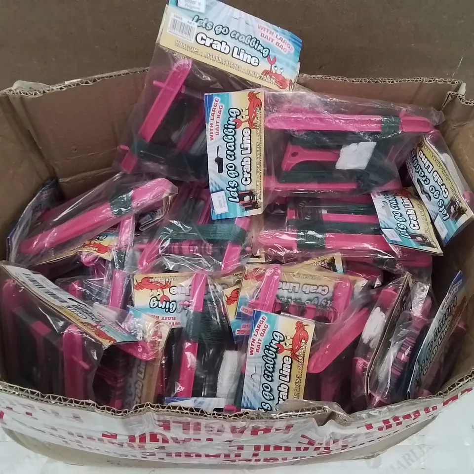 BOX CONTAINING LARGE AMOUNT OF BRAND NEW LET'S GO CRABBING CRAB LINES