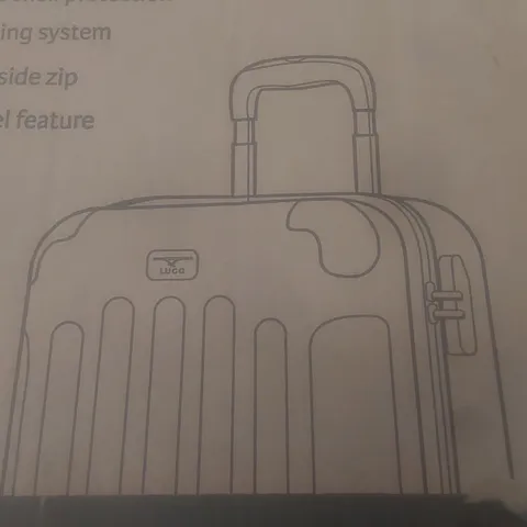 BOXED LUGG LIGHTWEIGHT TRAVEL LUGGAGE CASE
