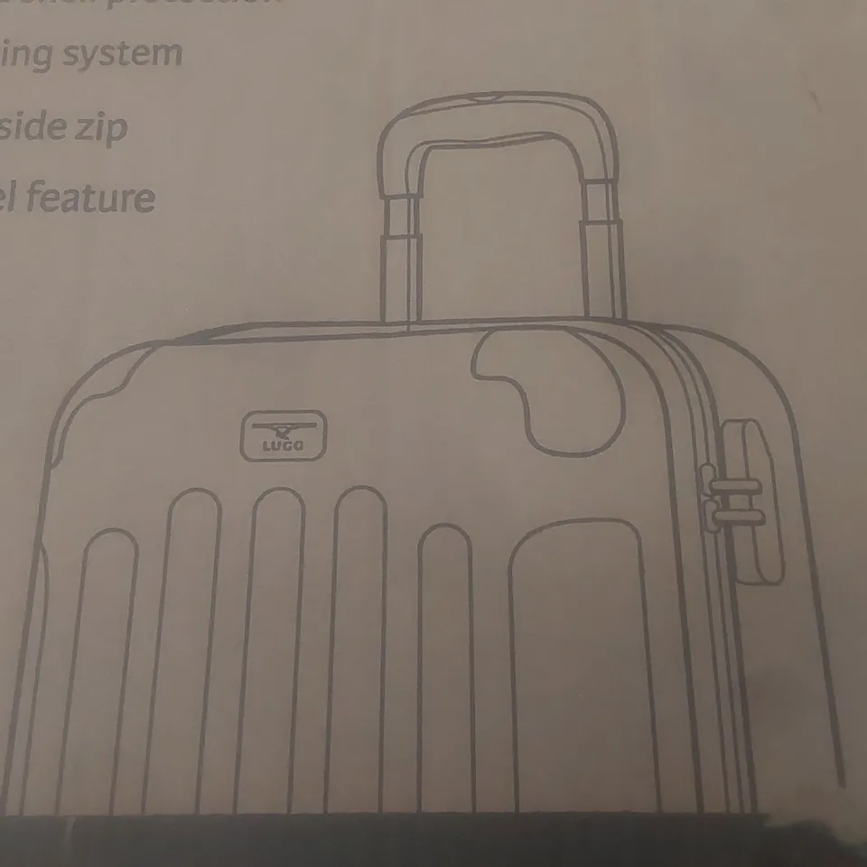 BOXED LUGG LIGHTWEIGHT TRAVEL LUGGAGE CASE