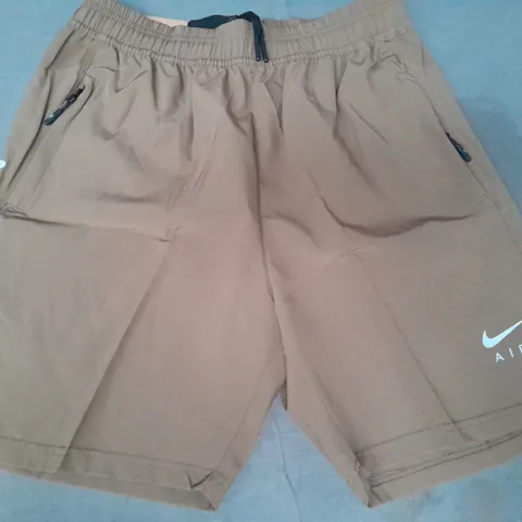 NIKE AIR TRAINING SHORTS IN BROWN SIZE UNSPECIFIED