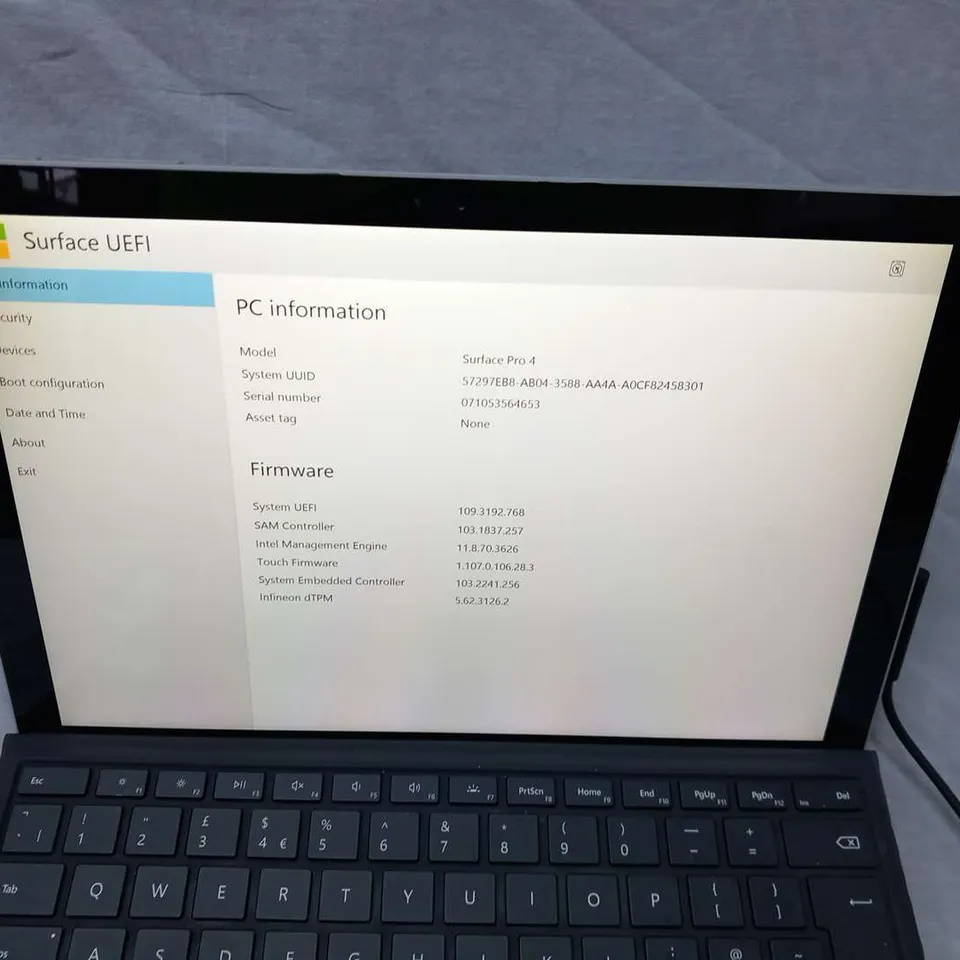 MICROSOFT SURFACE PRO 4 128GB