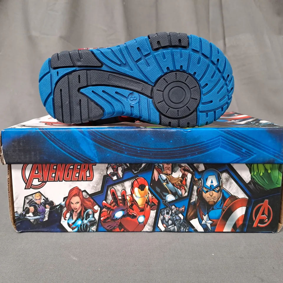 BOXED PAIR OF MARVEL AVENGERS SANDALS FOR KIDS IN MULTICOLOUR UK SIZE 8