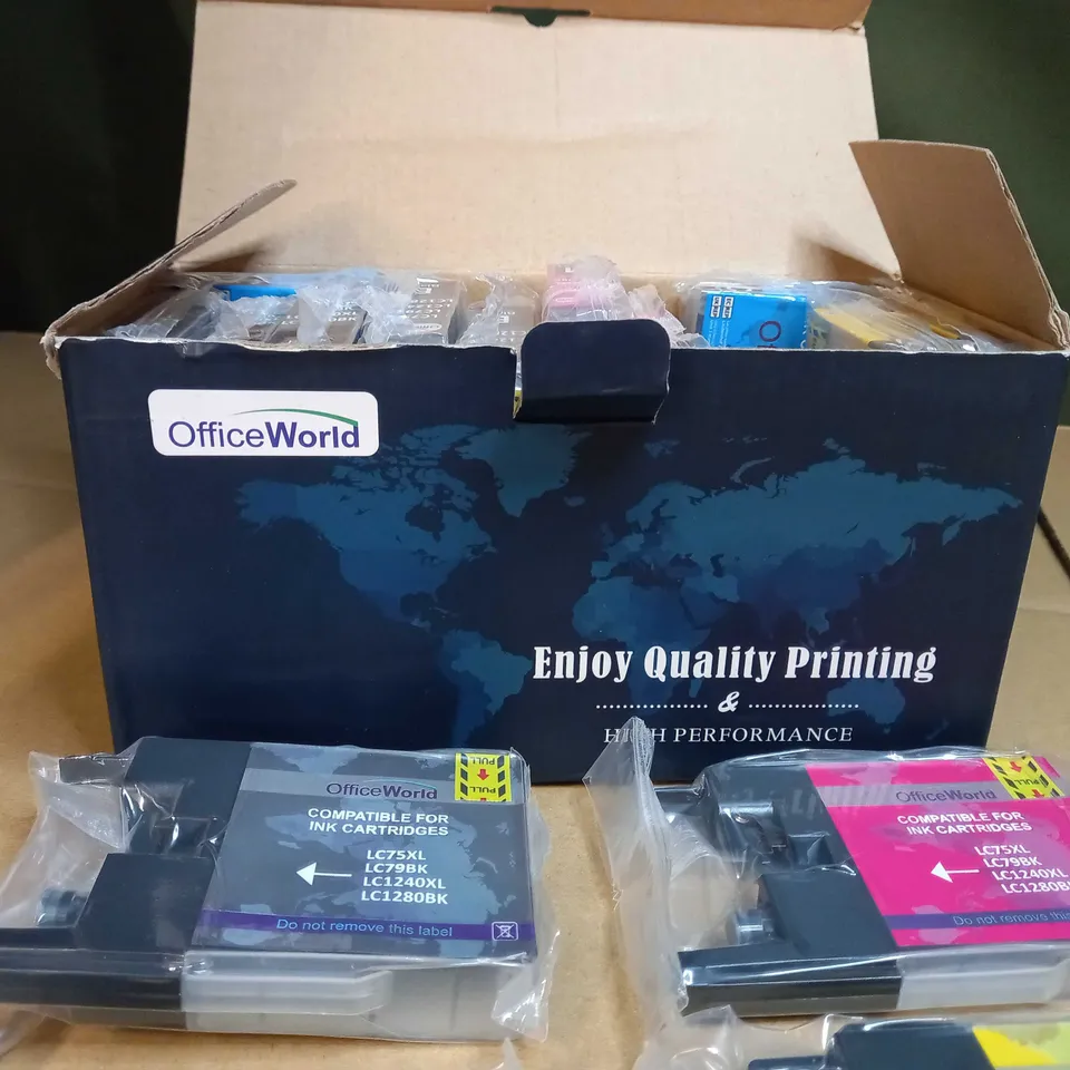 BOXED OFFICE WOLD ASSORTED PRINTER INKS