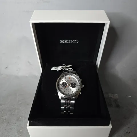 BOXED SEIKO CONCEPTUAL CHRONOGRAPH STAINLESS STEEL STRAP MEN’S WATCH