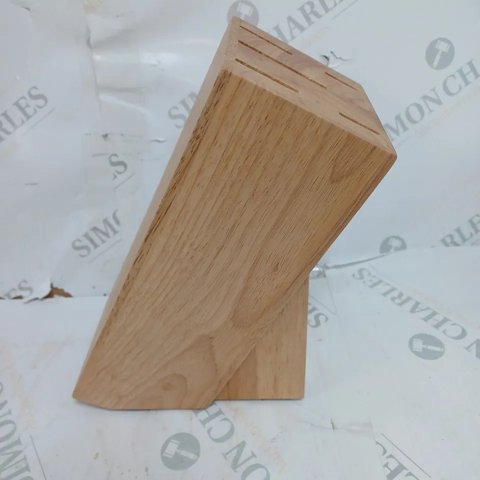 SABATIER 5 PIECE KNIFE SET WITH WOODEN STORAGE BLOCK & GIFT BOX