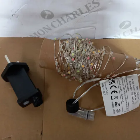JOHN LEWIS WIRE LIGHTS WITH TIMER, 320 MULTICOLOURED LEDS