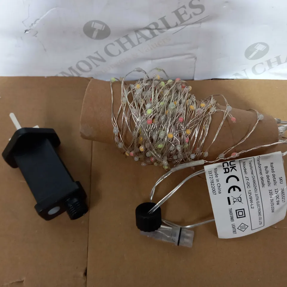 JOHN LEWIS WIRE LIGHTS WITH TIMER, 320 MULTICOLOURED LEDS