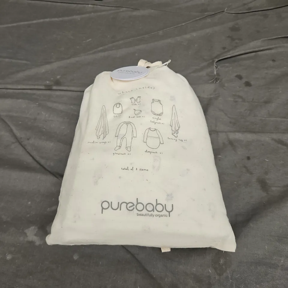 PUREBABY 8PCE BABY ESSENTIALS SET