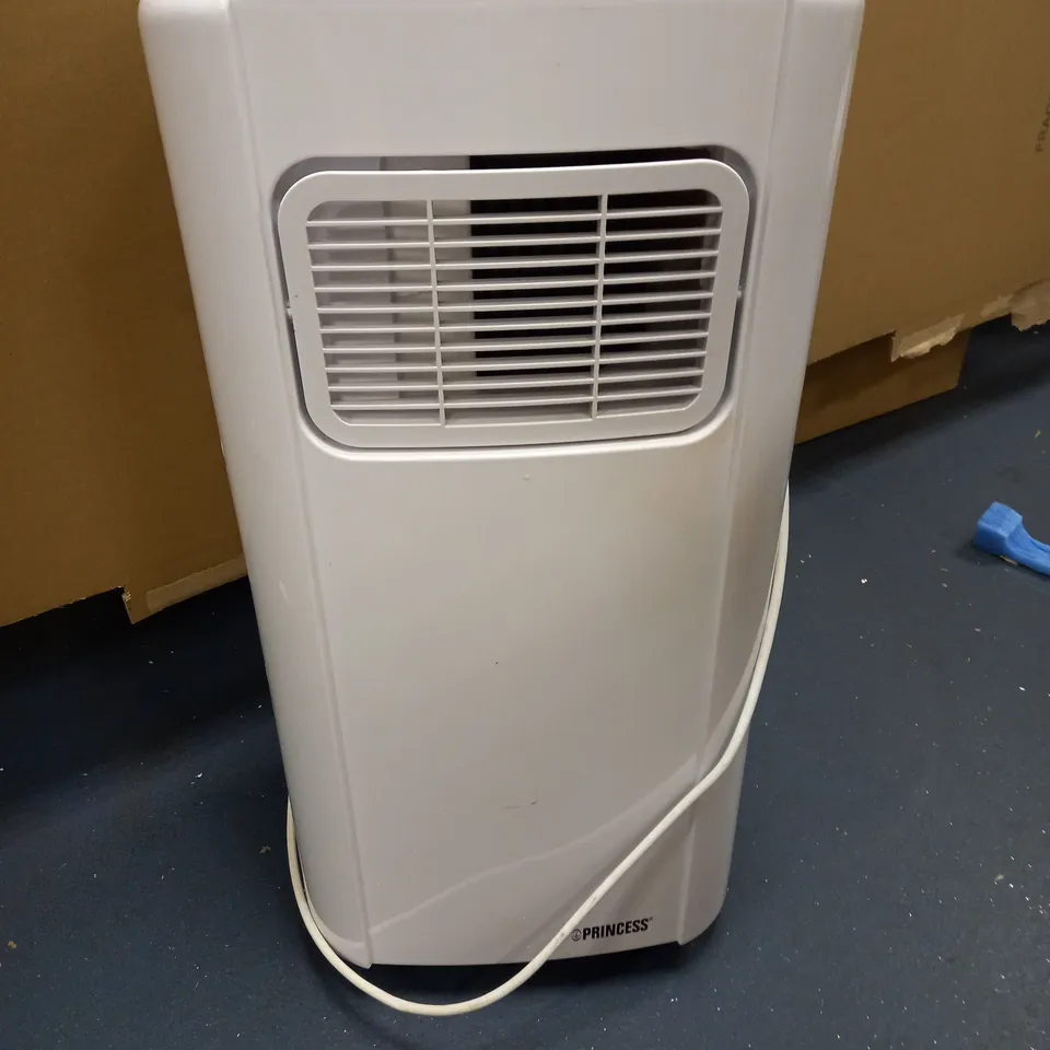 PRINCESS MOBILE AIR CONDITIONER, 7000 BTU, EASY STEER WHEELS, DEHUMIDIFER, FAN, REMOTE CONTROL