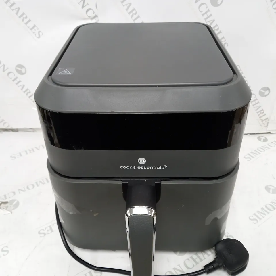 BOXED COOK'S ESSENTIALS 5.8L AIR FRYER IN SLATE GREY