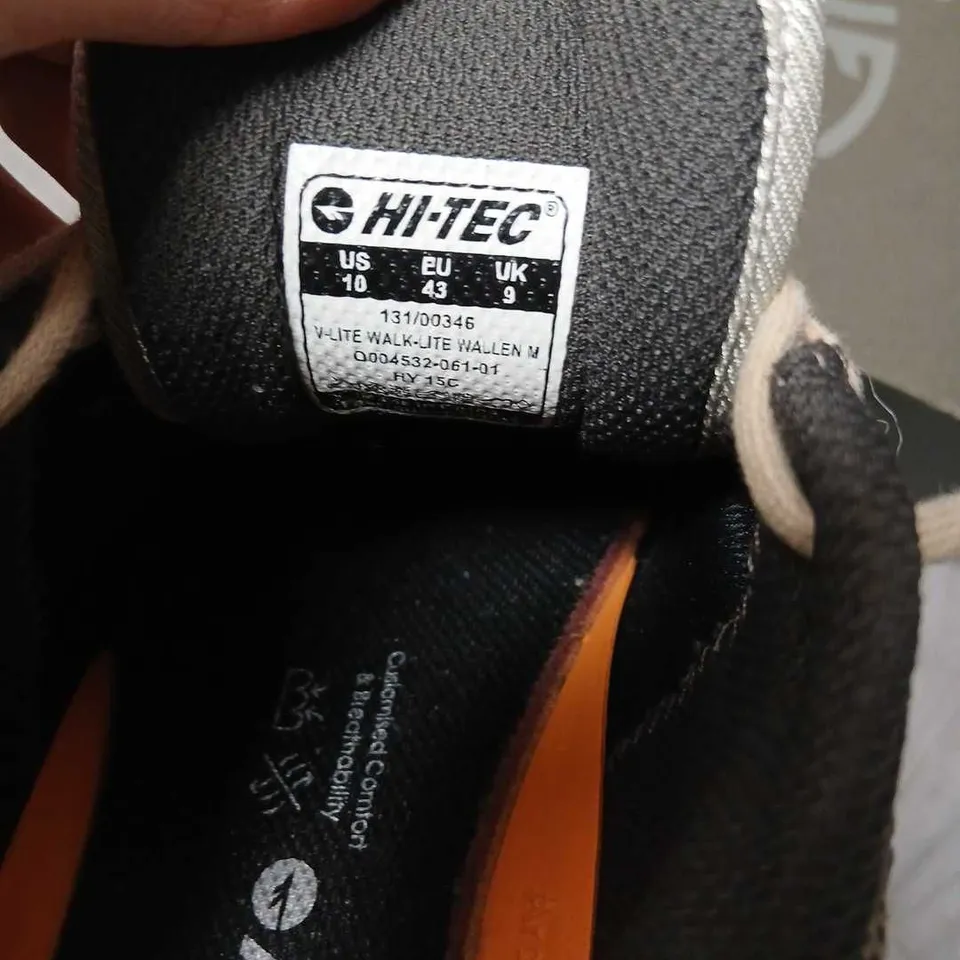 HI-TEC W-LITE WALK-LITE WALKING SHOES, GREY/CHARCOAL, UK 9 (US 10, EU 43)