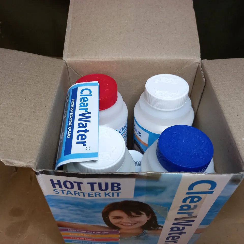 CLEARWATER HOT TUB STARTER KIT TREATMENT & CHEMICALS