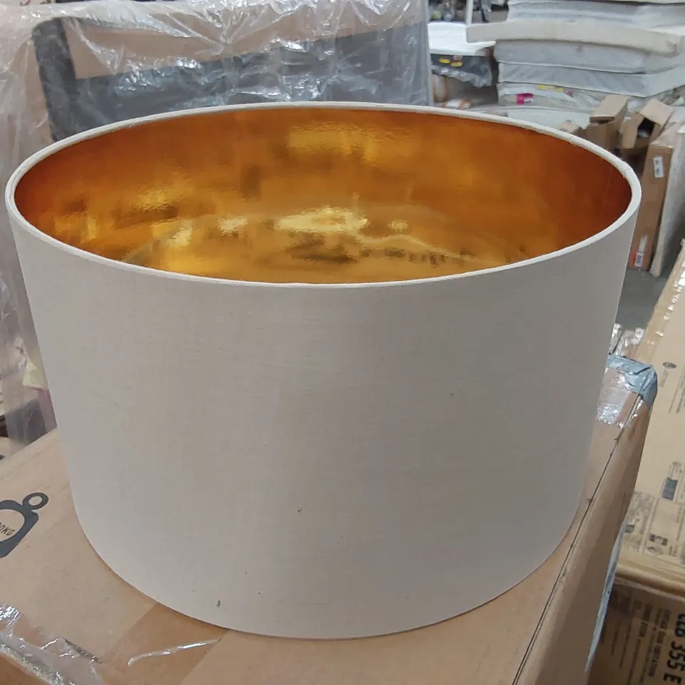 BOXED 35CM COTTON DRUM PENDANT SHADE (1 BOX)